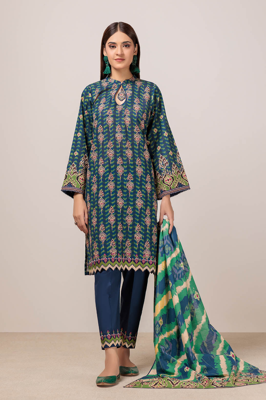 Bonanza Satrangi | Magical Forest 3 Pc (W23S13P03) Blue