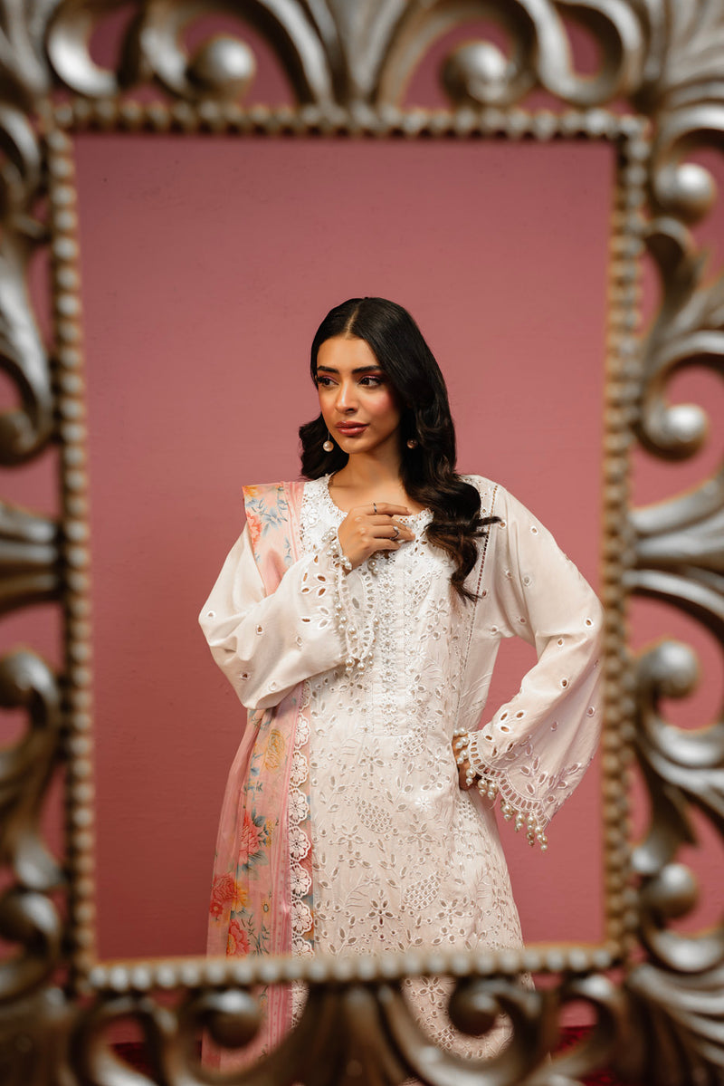 Al Karam | Schiffli Capsule | RTS | SHIRT, TROUSER & DUPATTA 8 - Pakistani Designer Dress - by Al Karam - Type : Ladies Clothes - 100% Original at Saira Sultan
