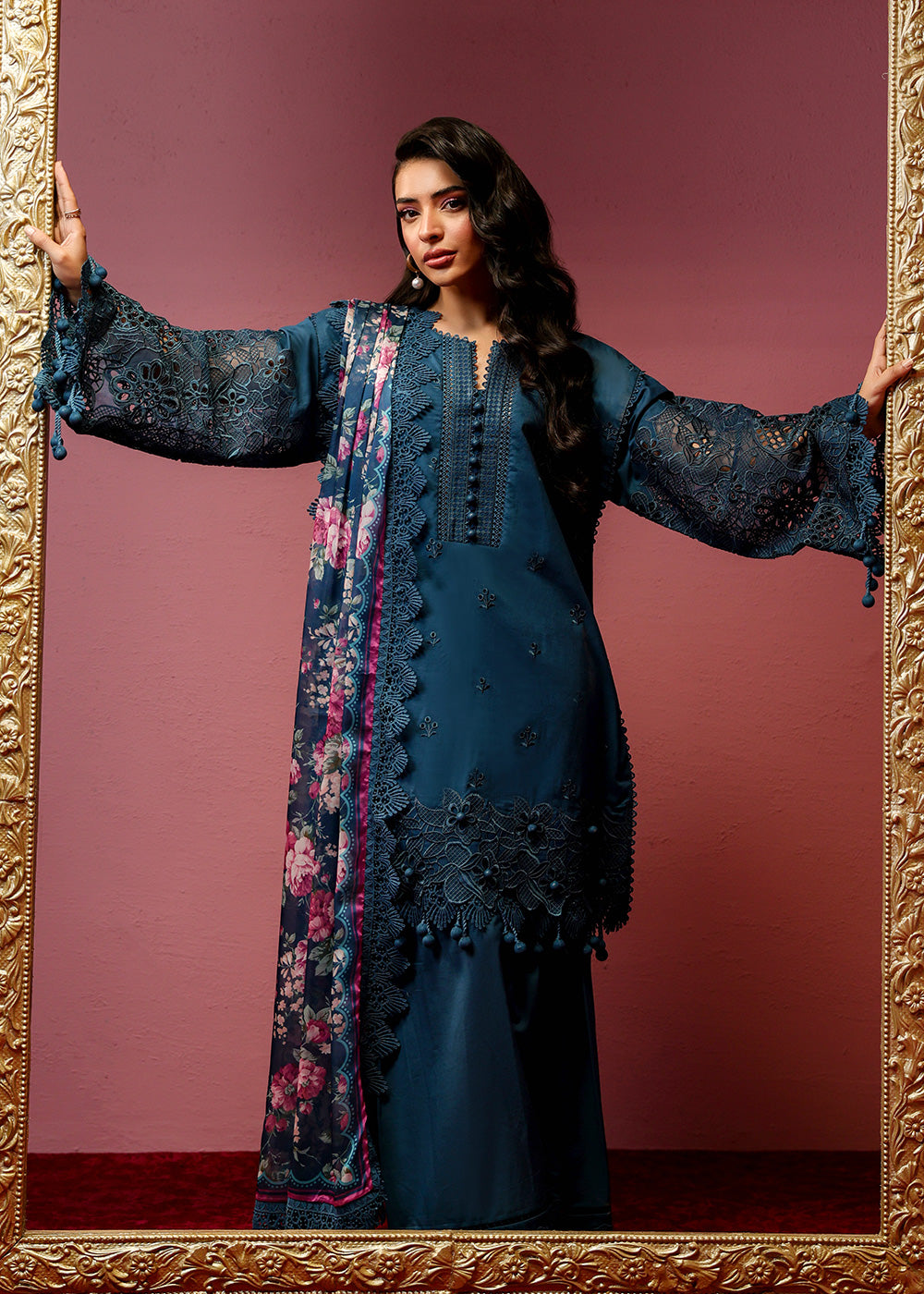 Al Karam | Schiffli Capsule | RTS | SHIRT, TROUSER & DUPATTA 3 - Pakistani Designer Dress - by Al Karam - Type : Ladies Clothes - 100% Original at Saira Sultan
