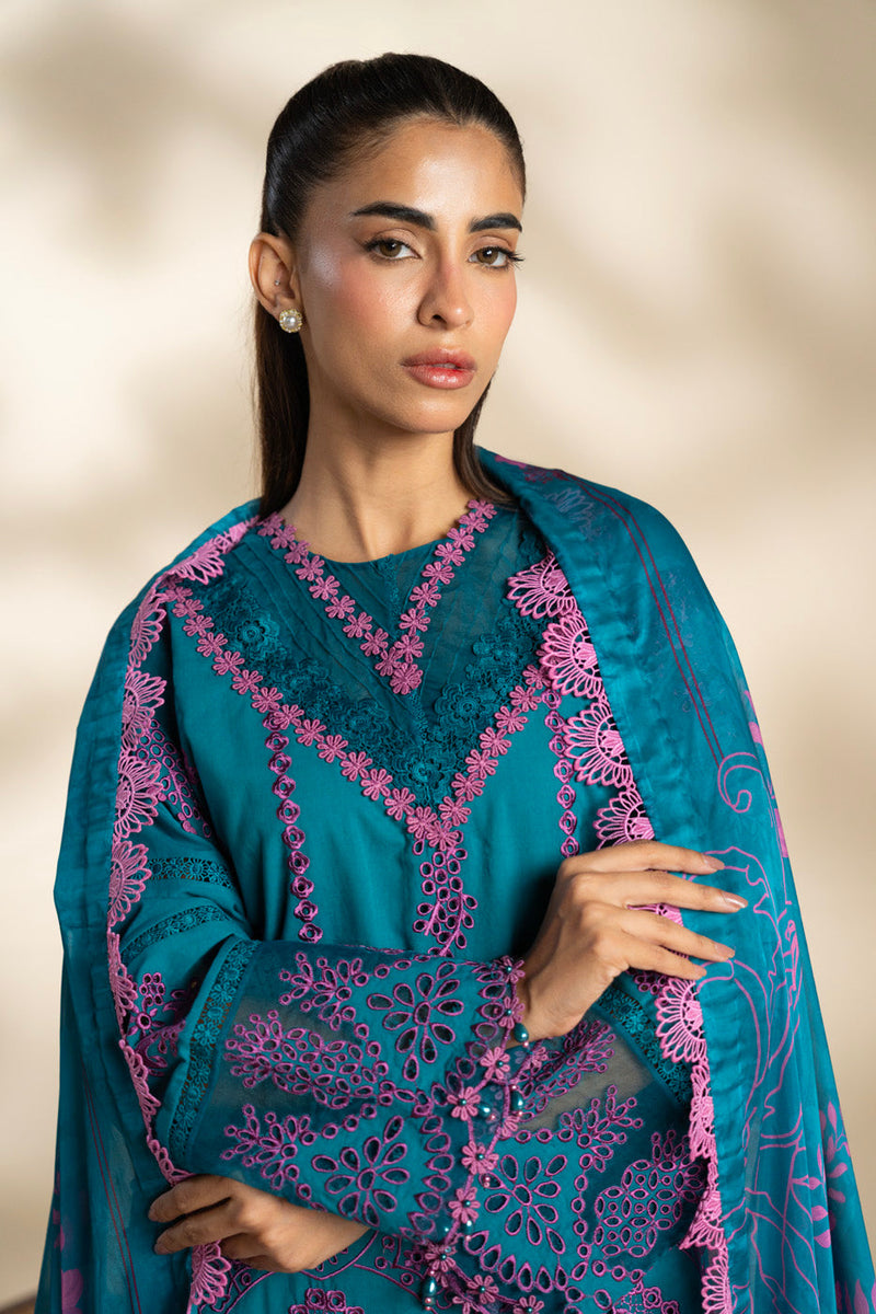 Al Karam | Schiffli Capsule | RTS | SHIRT, TROUSER & DUPATTA 5 - Pakistani Designer Dress - by Al Karam - Type : Ladies Clothes - 100% Original at Saira Sultan