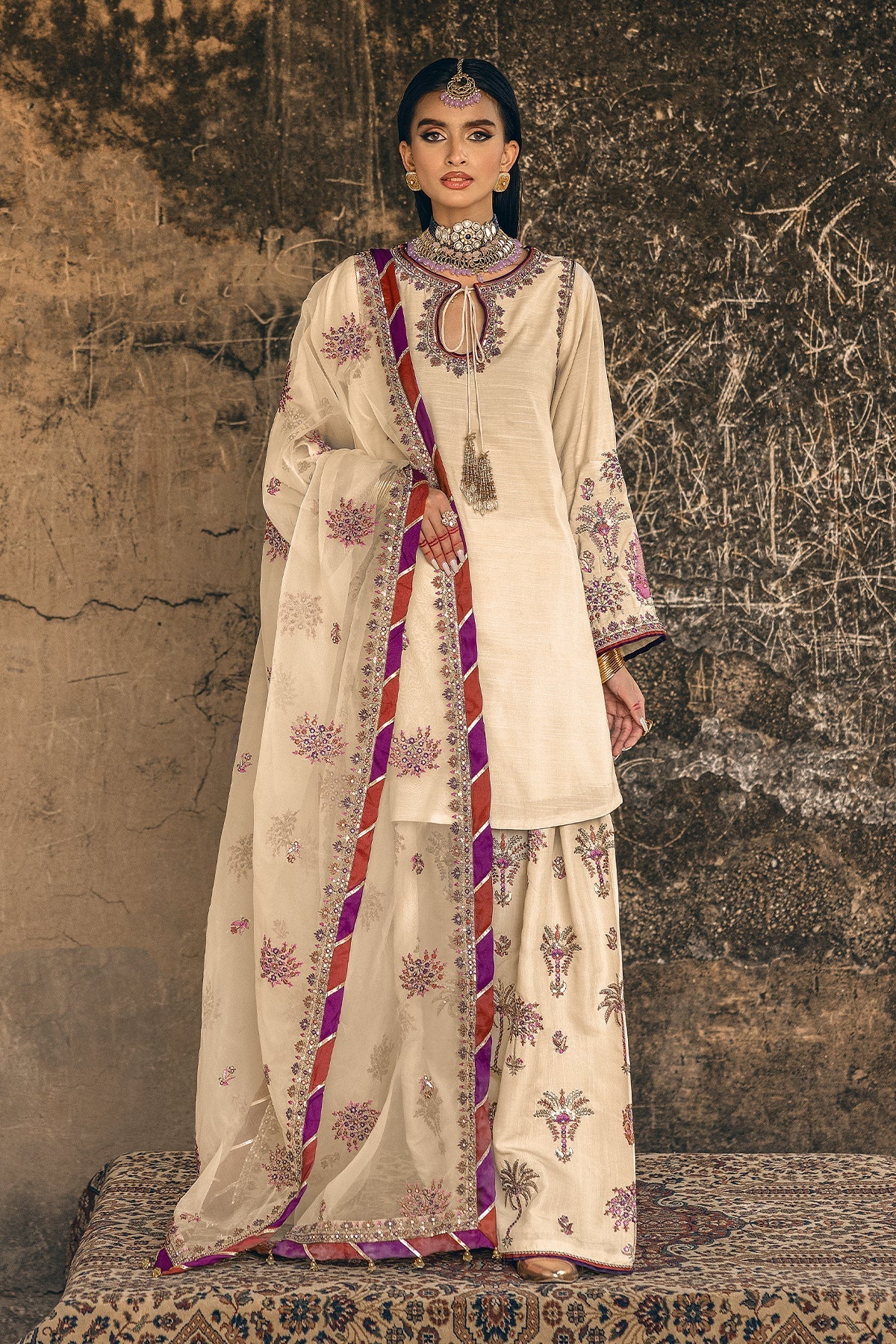 Charizma | Festive Pret | CMA-5-137 SKIN - Pakistani Designer Dress - by Charizma - Type : Ladies Clothes - 100% Original at Saira Sultan