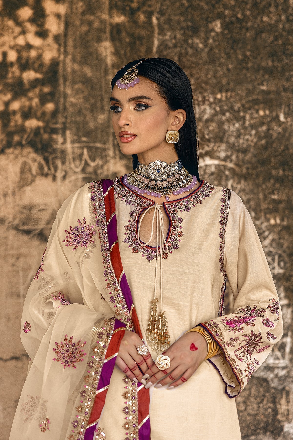 Charizma | Festive Pret | CMA-5-137 SKIN - Pakistani Designer Dress - by Charizma - Type : Ladies Clothes - 100% Original at Saira Sultan