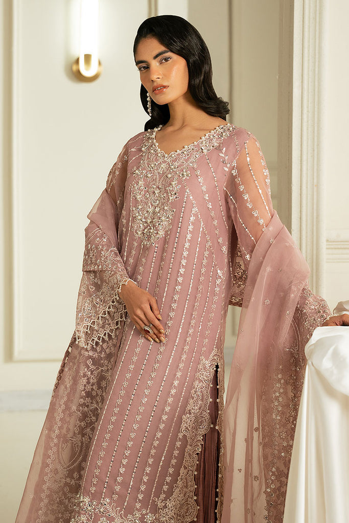 Cross Stitch | Wedding Collection 25 | ENCHANTED GARDEN L Pink Organza