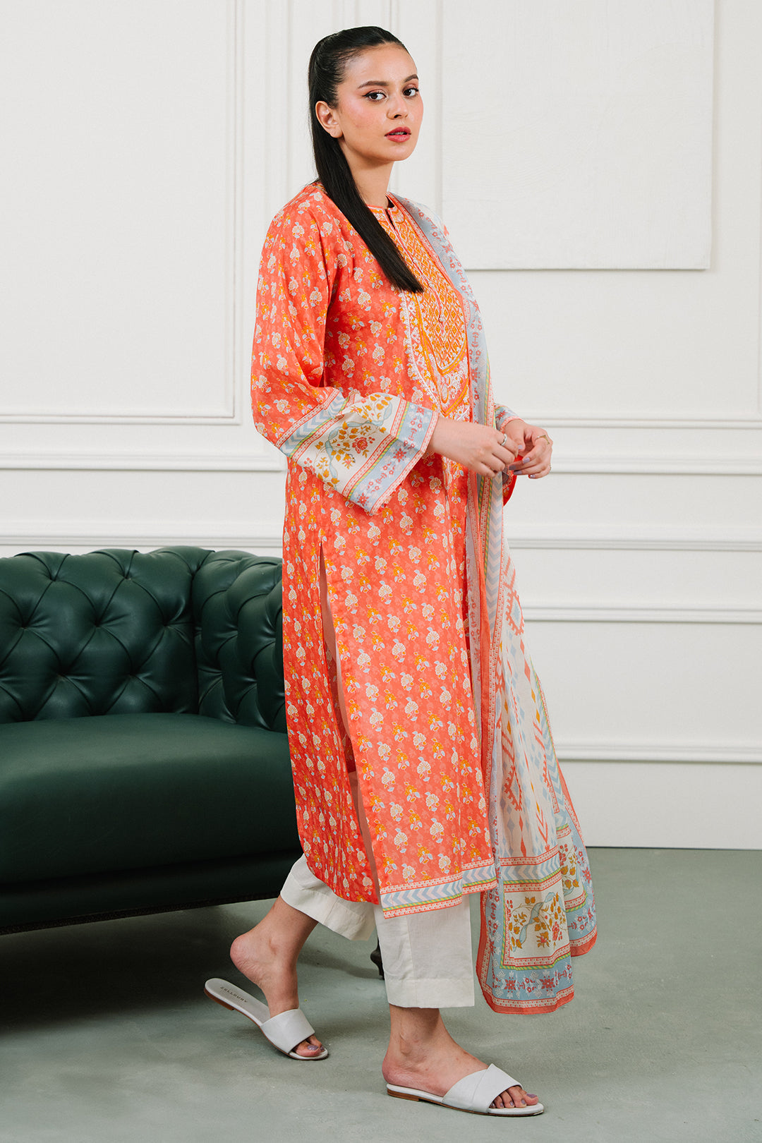 Zellbury | Summer Pret | Embroidered Kurta Dupatta - 1902