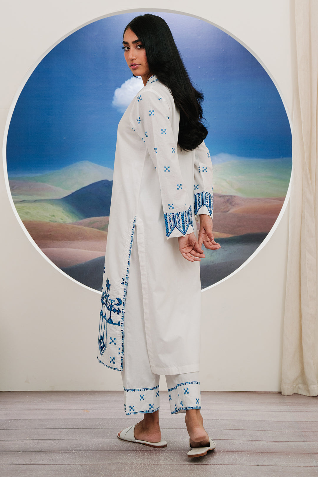 Zellbury | Summer Pret | Embroidered Kurta Trouser - 1984
