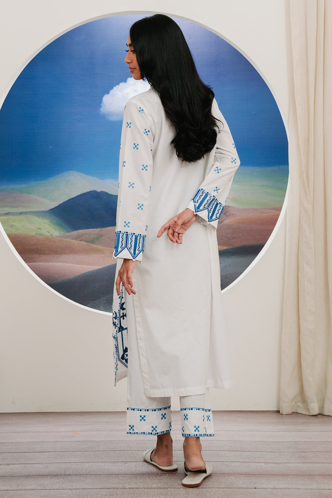 Zellbury | Summer Pret | Embroidered Kurta Trouser - 1984