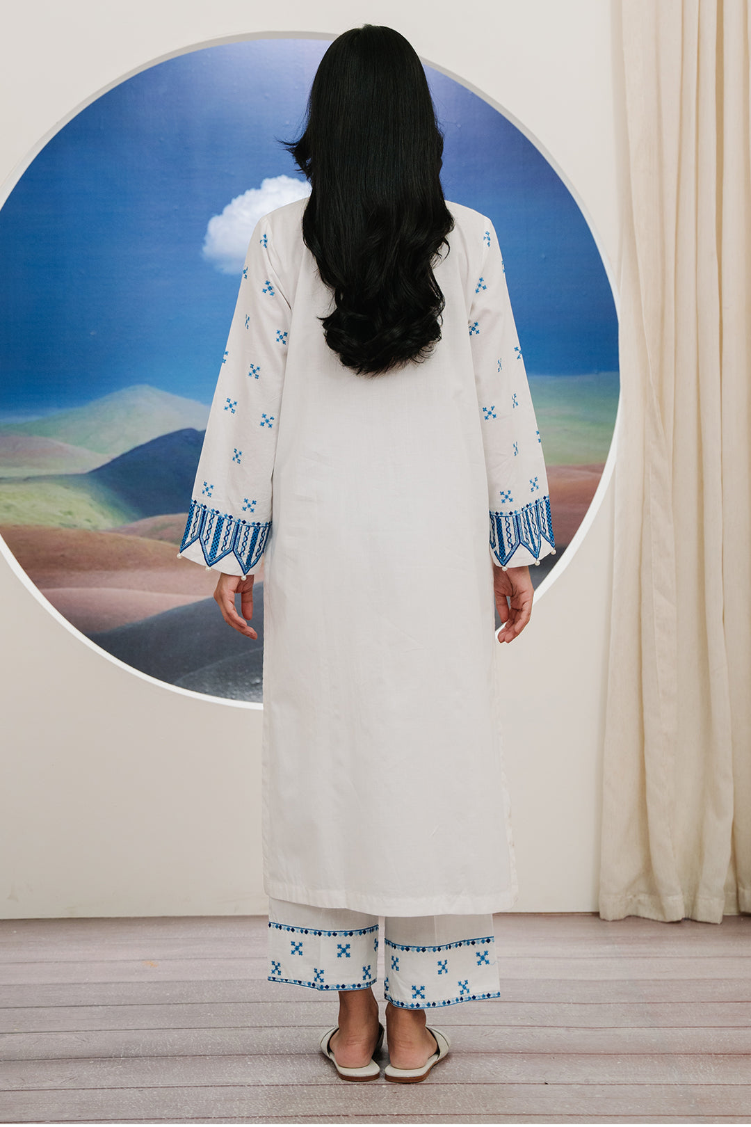 Zellbury | Summer Pret | Embroidered Kurta Trouser - 1984