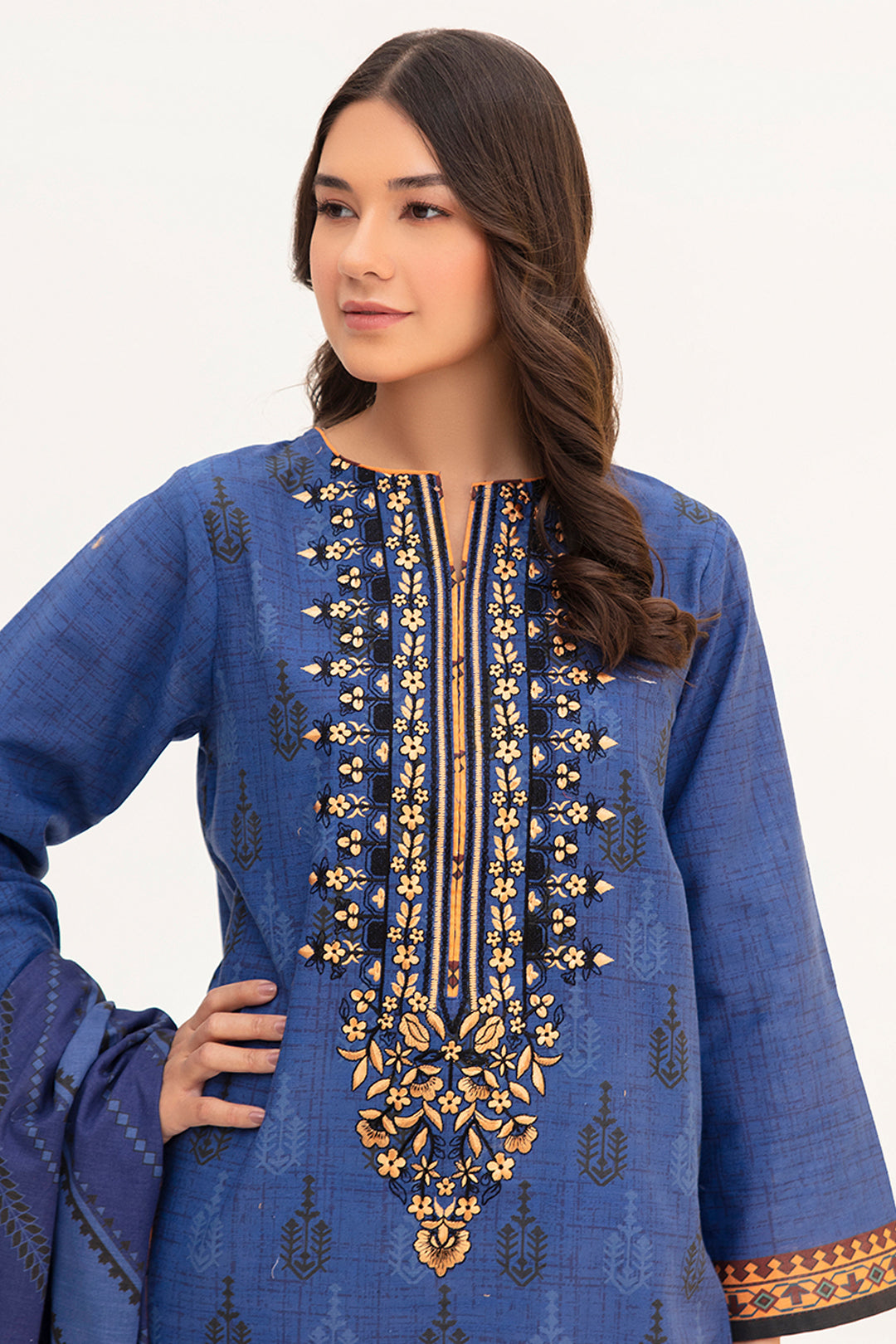 Zellbury | Winter Pret | Kurta Dupatta - 0755