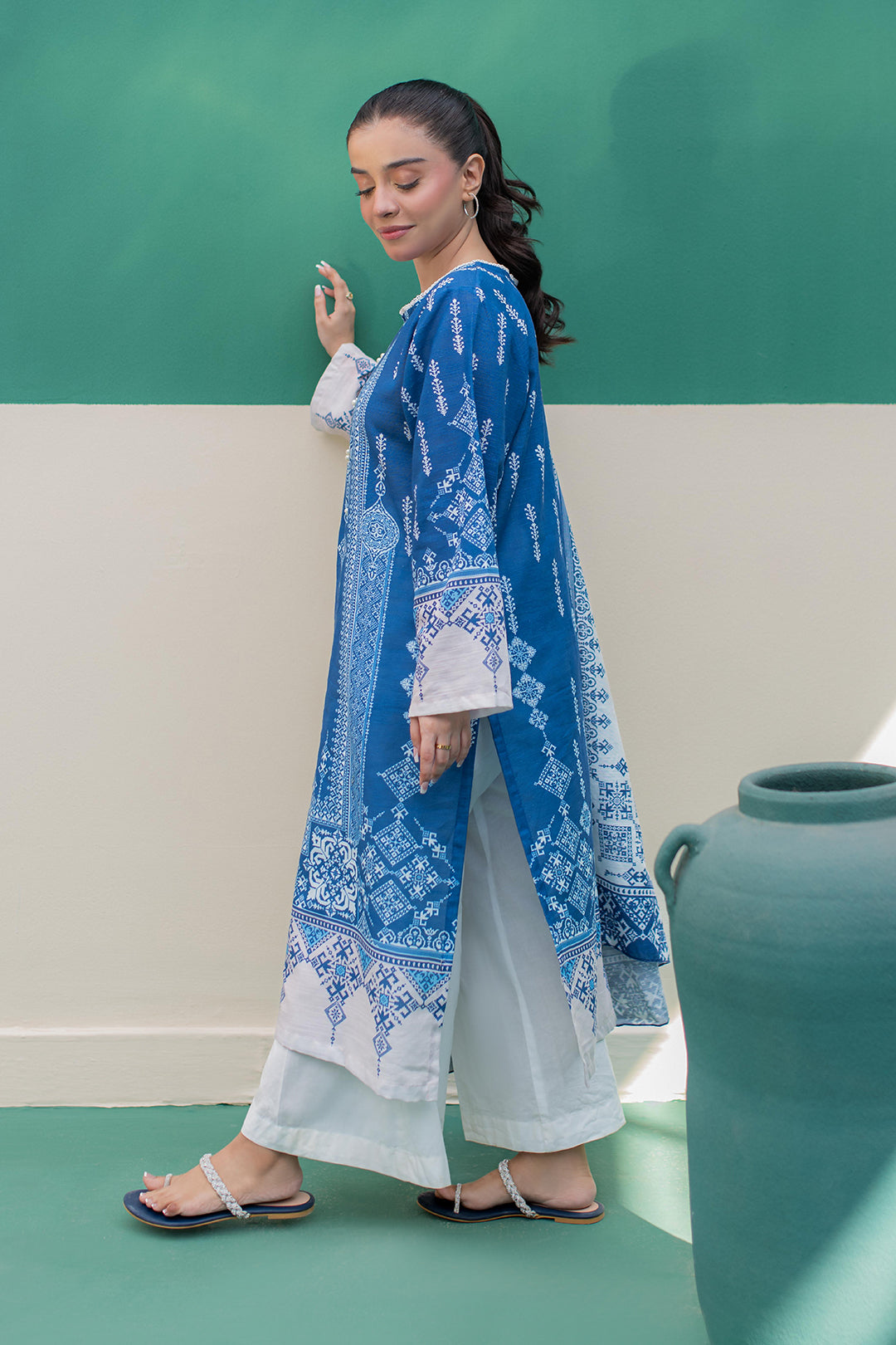 Zellbury | Winter Pret | Kurta Dupatta - 2980