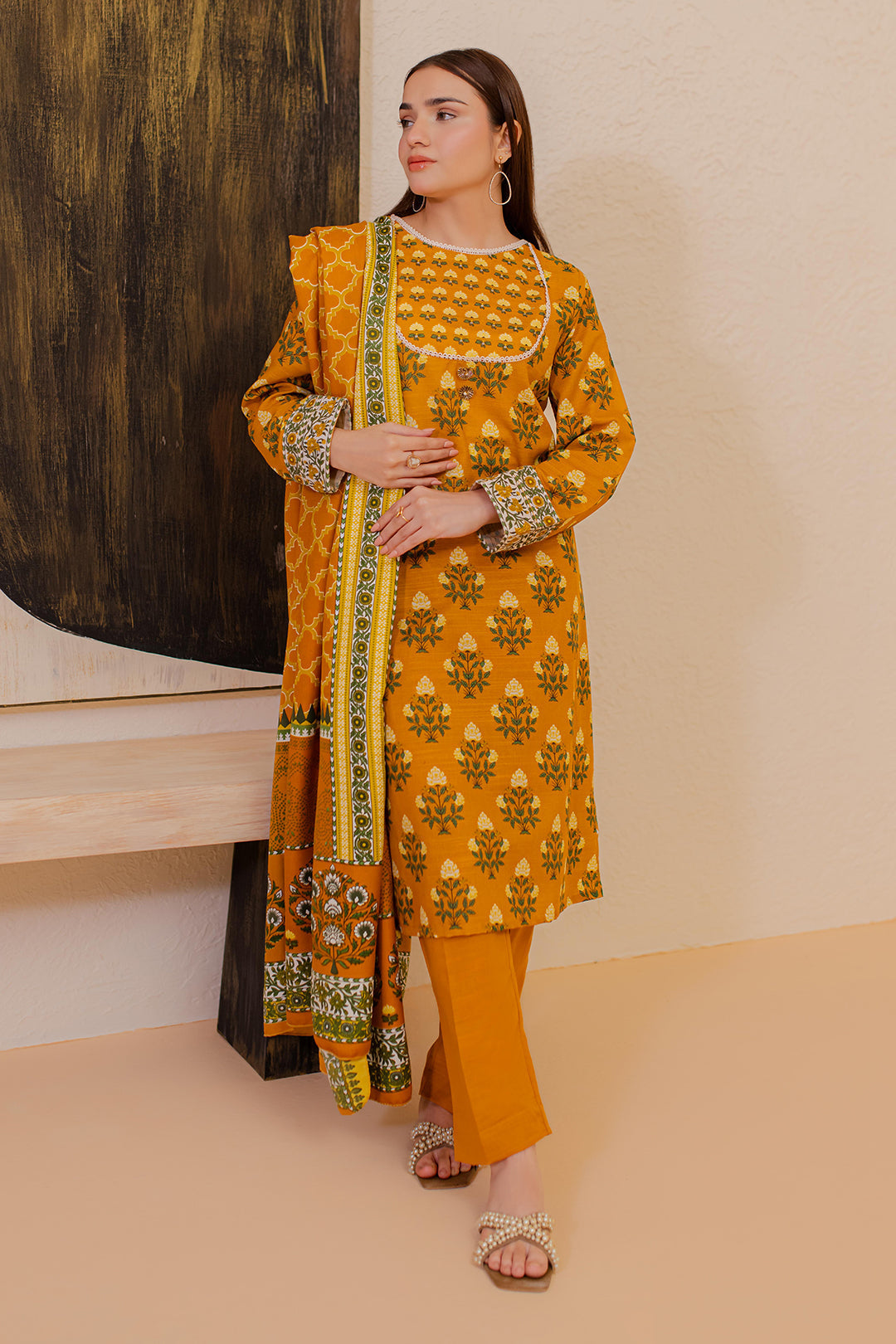 Zellbury | Winter Pret | Kurta Shawl Trouser - 2946