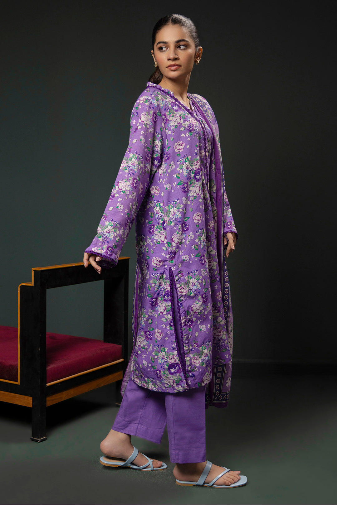 Zellbury | Winter Pret | Kurta Dupatta Trouser - 2948