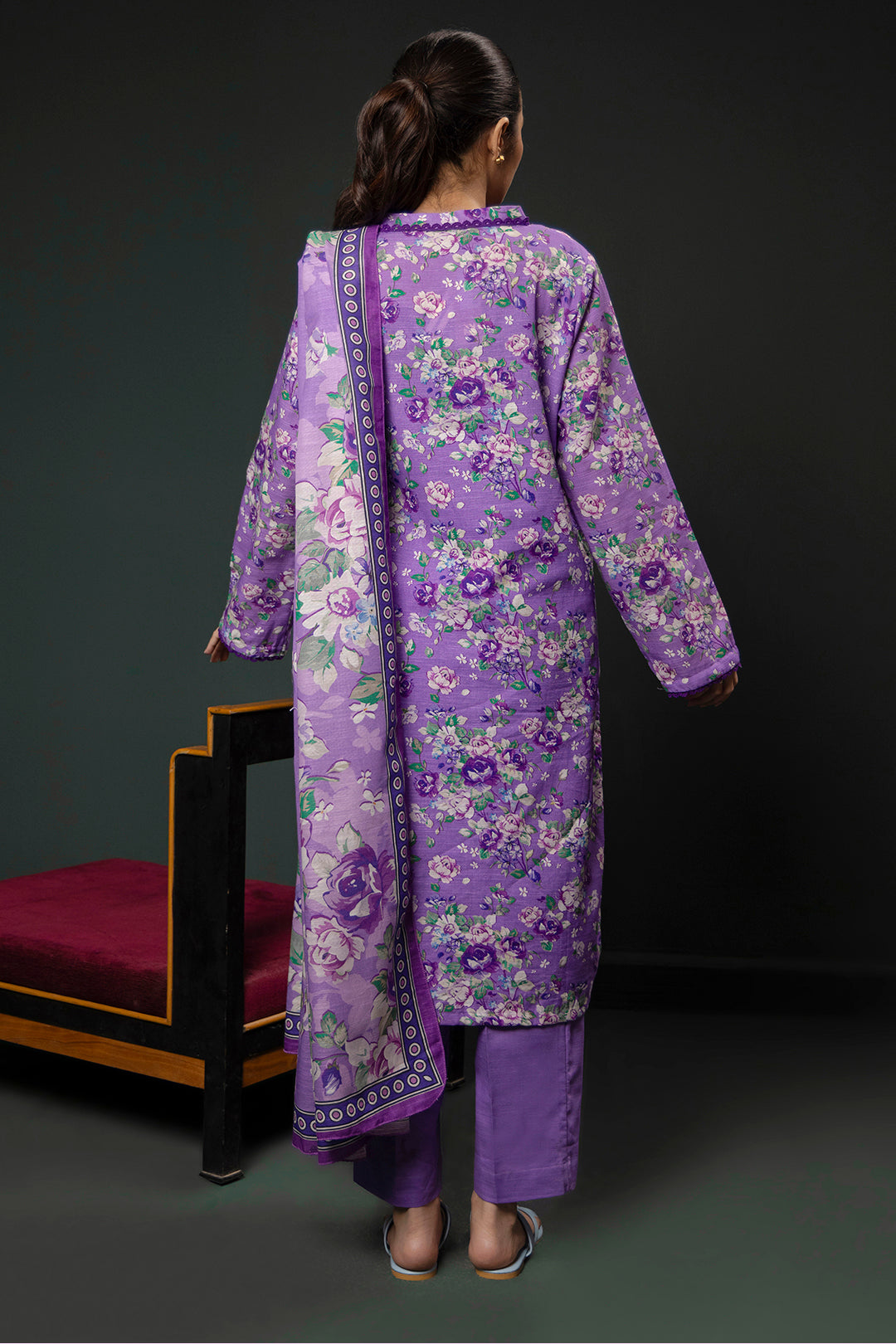 Zellbury | Winter Pret | Kurta Dupatta Trouser - 2948