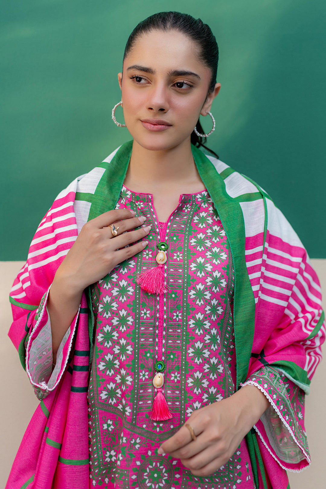 Zellbury | Winter Pret | Kurta Dupatta Trouser - 2949