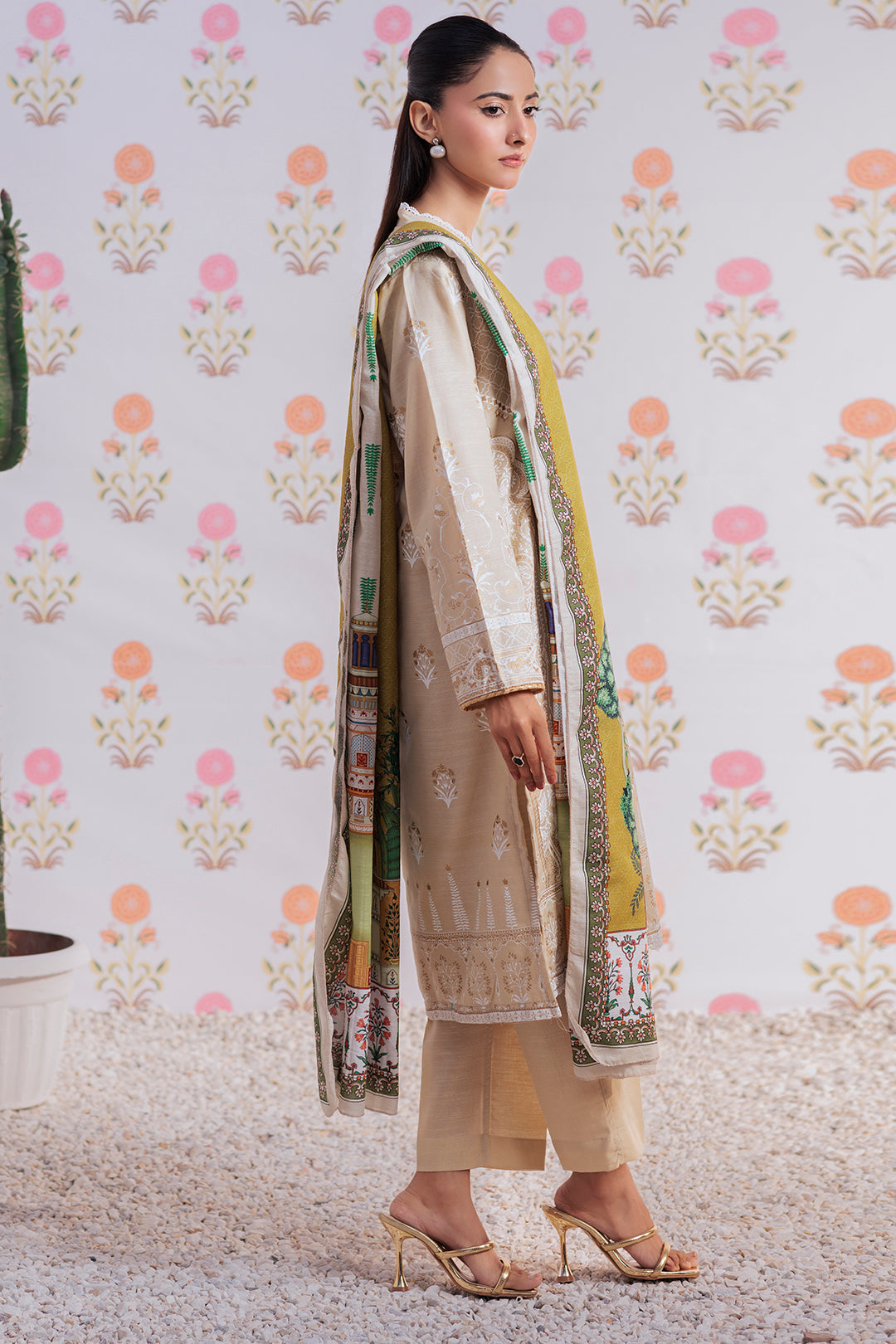 Zellbury | Winter Pret | Embroidered Kurta Dupatta Trouser - 2950
