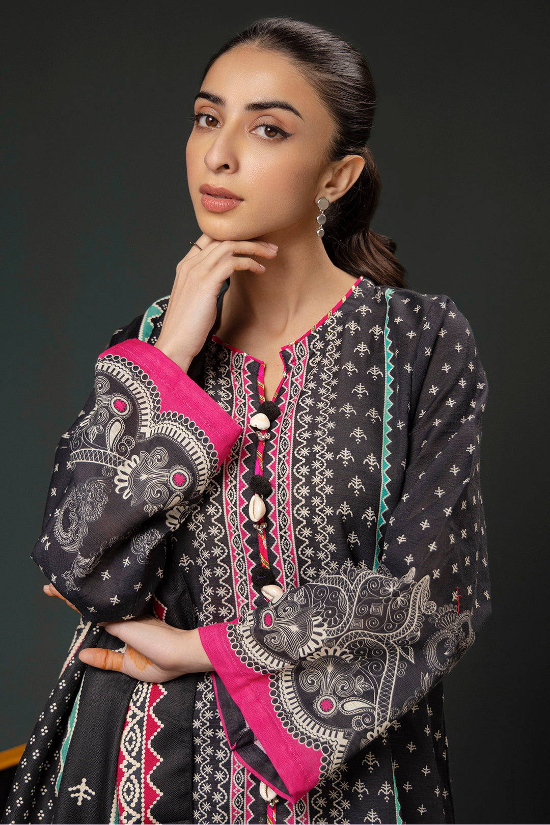 Zellbury | Winter Pret | Kurta Shawl Trouser - 3008