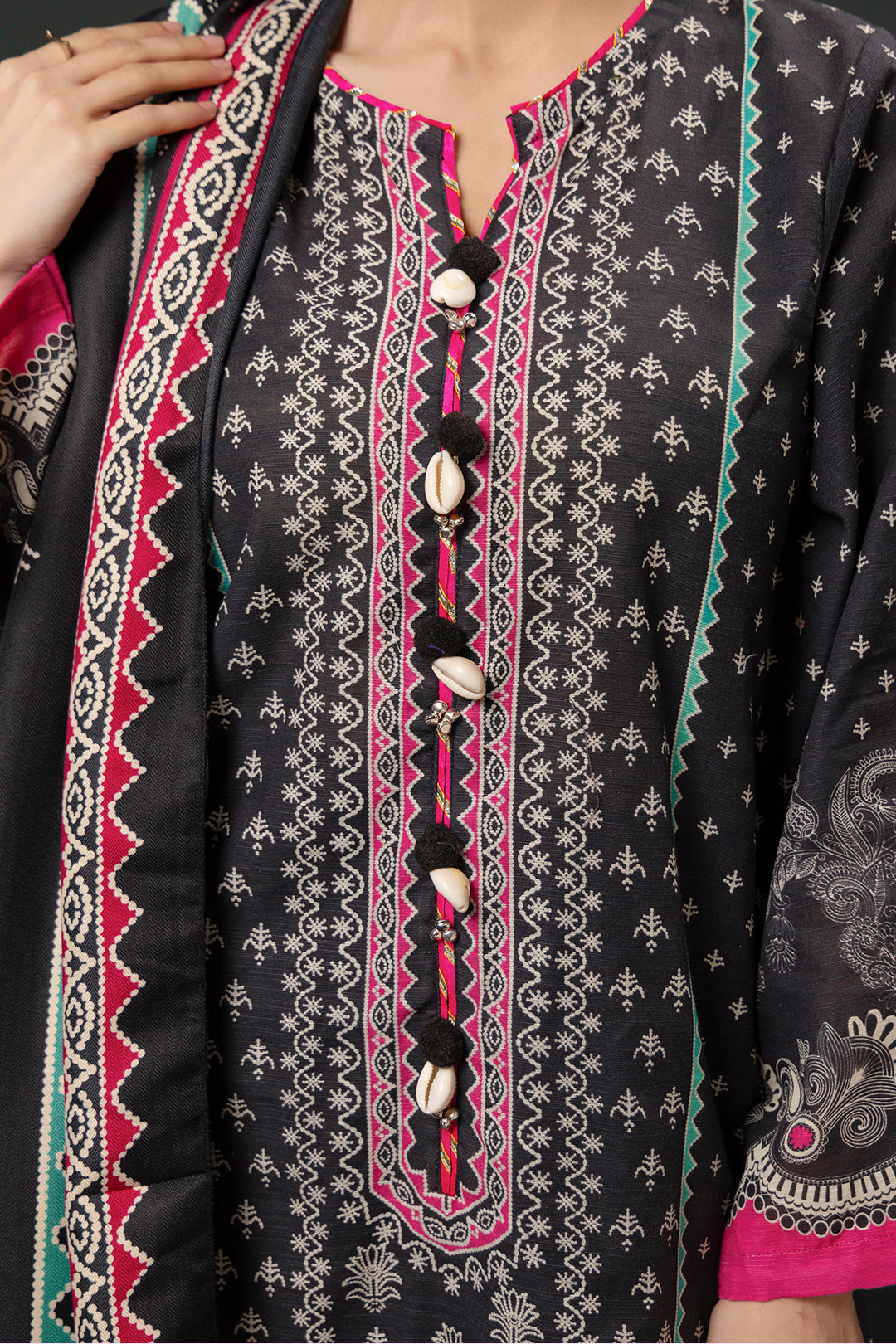 Zellbury | Winter Pret | Kurta Shawl Trouser - 3008