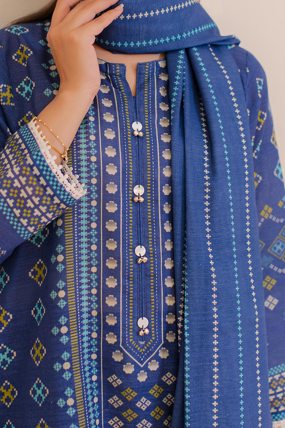 Zellbury | Winter Pret | Kurta Dupatta Trouser - 3039