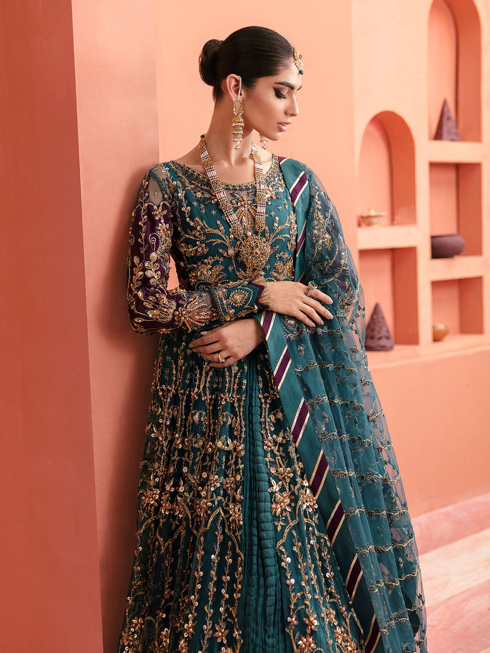 Gulaal | Wedding Formals | AYZEL GL-WS-22V1-27 (PISHWAS AND LEHNGA) - Pakistani Designer Dress - by Gulaal | Type: Bridal - 100% Original at Saira Sultan