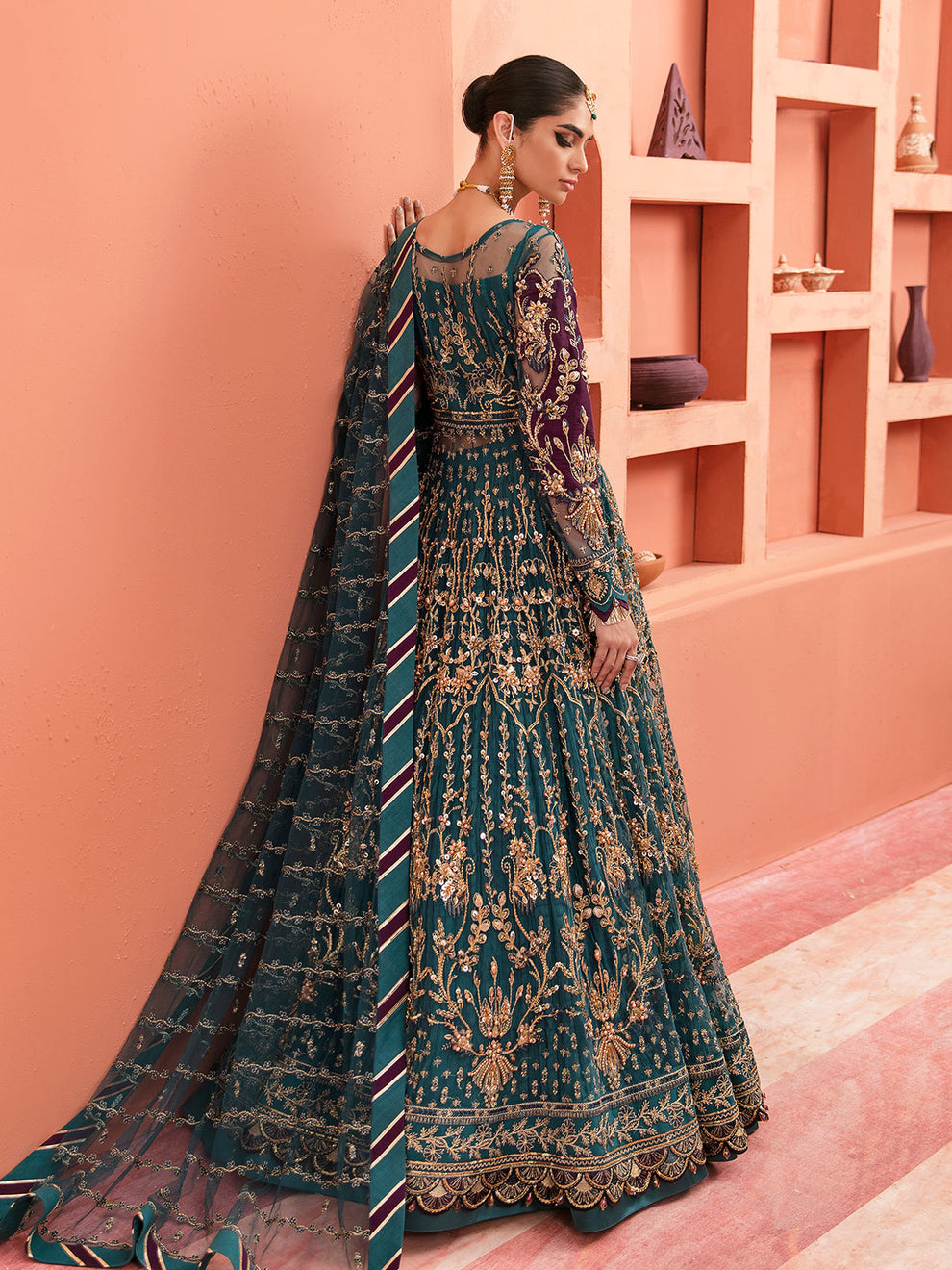 Gulaal | Wedding Formals | AYZEL GL-WS-22V1-27 (PISHWAS AND LEHNGA) - Pakistani Designer Dress - by Gulaal | Type: Bridal - 100% Original at Saira Sultan