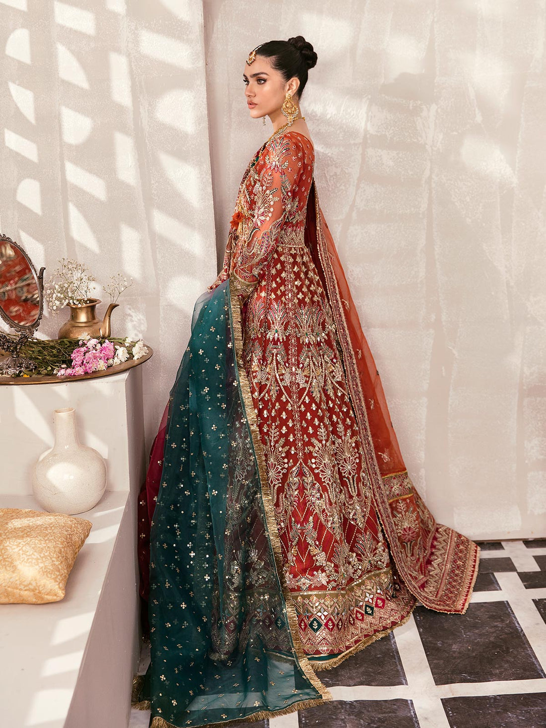Gulaal | Wedding Formals | ZAIRA GL-WS-22V1-30 (RUST ANGRAKHA) - Pakistani Designer Dress - by Gulaal | Type: Bridal - 100% Original at Saira Sultan