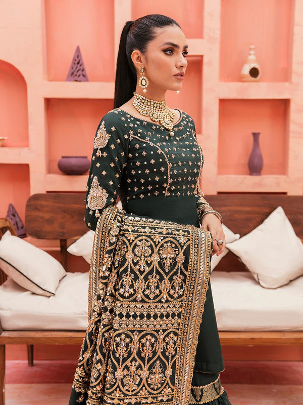 Gulaal | Wedding Formals | GL-WS-22V1-33 (SHIRT AND GHARARA) - Pakistani Designer Dress - by Gulaal | Type: Bridal - 100% Original at Saira Sultan