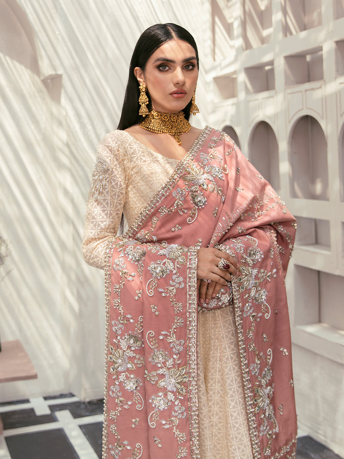 Gulaal | Wedding Formals | GL-WS-22V1-34 (PISHWAS AND CHOORIDAAR PYJAMA) - Pakistani Designer Dress - by Gulaal | Type: Bridal - 100% Original at Saira Sultan