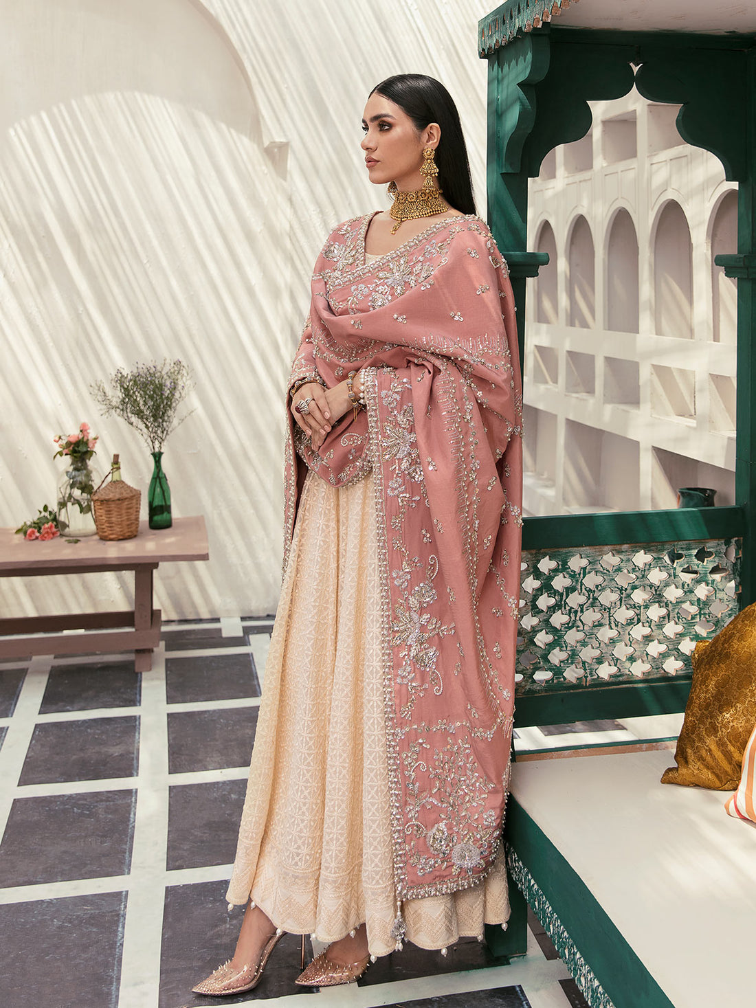Gulaal | Wedding Formals | GL-WS-22V1-34 (PISHWAS AND CHOORIDAAR PYJAMA) - Pakistani Designer Dress - by Gulaal | Type: Bridal - 100% Original at Saira Sultan
