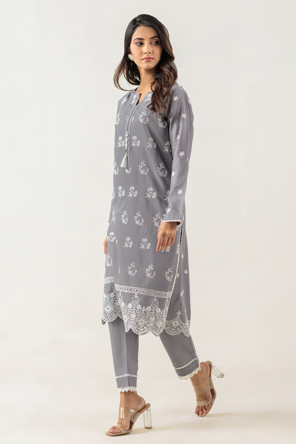 Bonanza Satrangi | Grey Cambric 2 Piece (WS1242P05) 14 Grey