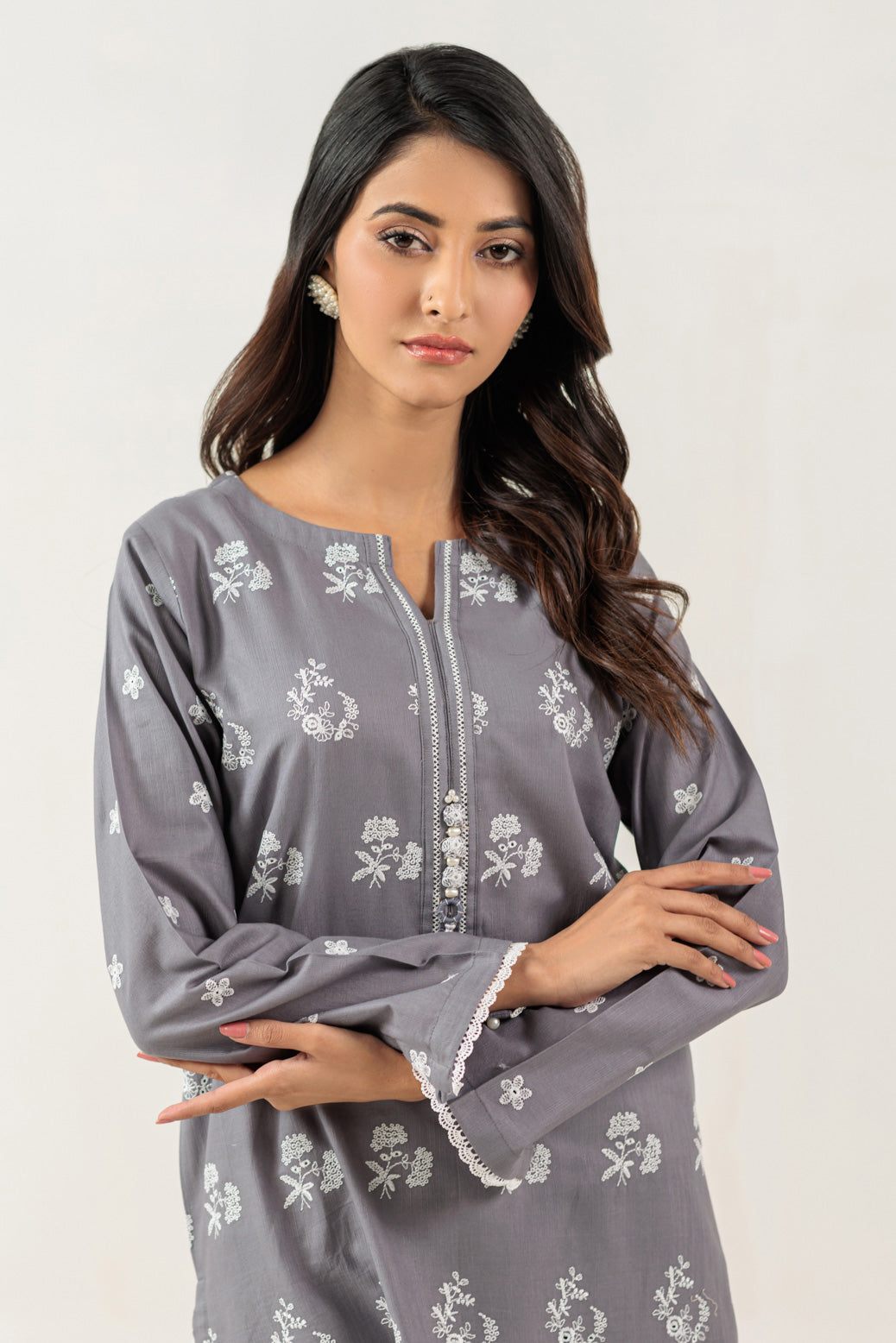 Bonanza Satrangi | Grey Cambric 2 Piece (WS1242P05) 12 Grey