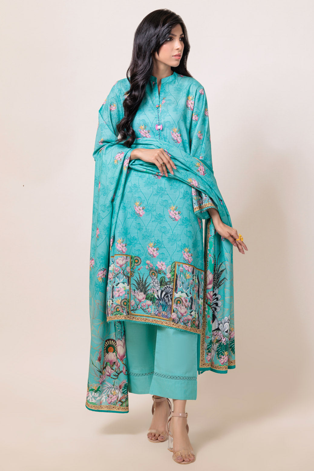 Bonanza Satrangi | S Green Cambric 3 Piece (WS1243P01) 12 Green