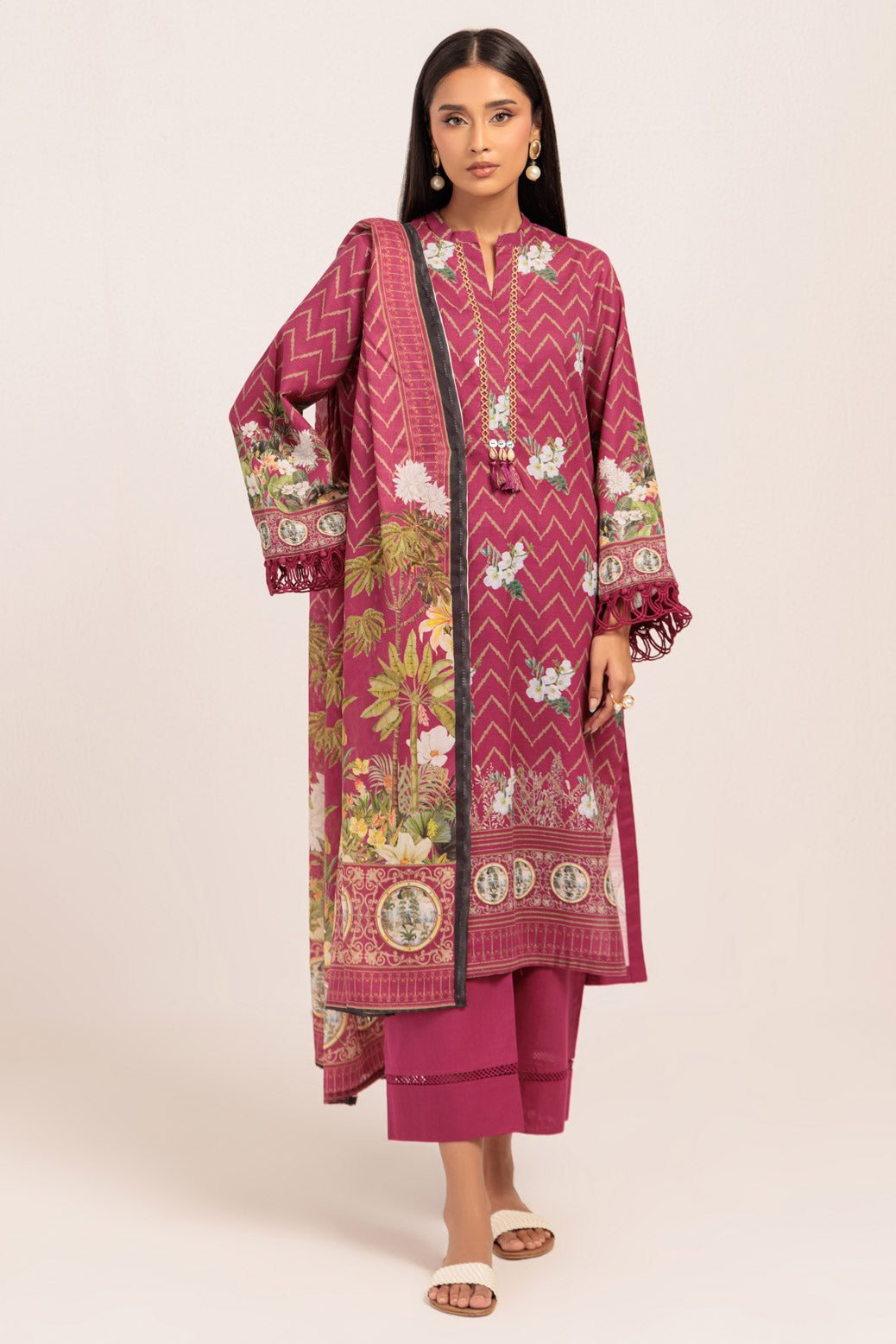 Bonanza Satrangi | Pink Khaddar 3 Piece (WS1243P02) 8 Pink