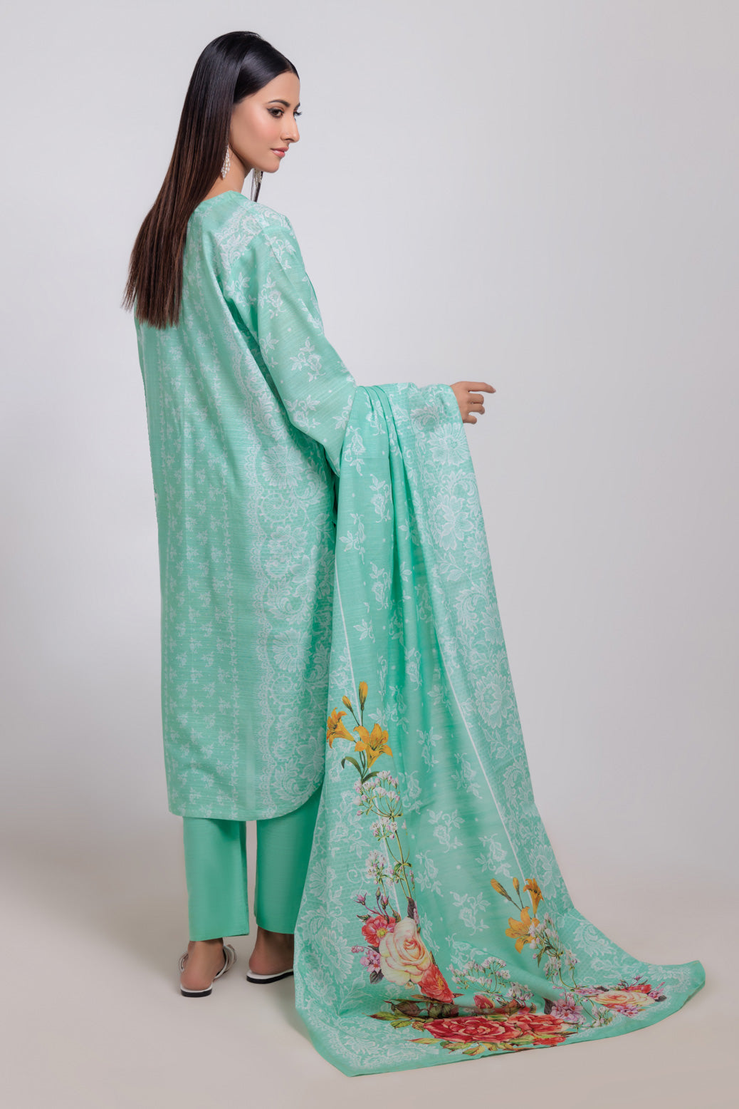 Bonanza Satrangi | Green Khaddar 3 Piece (WS1243P05) 16 Green