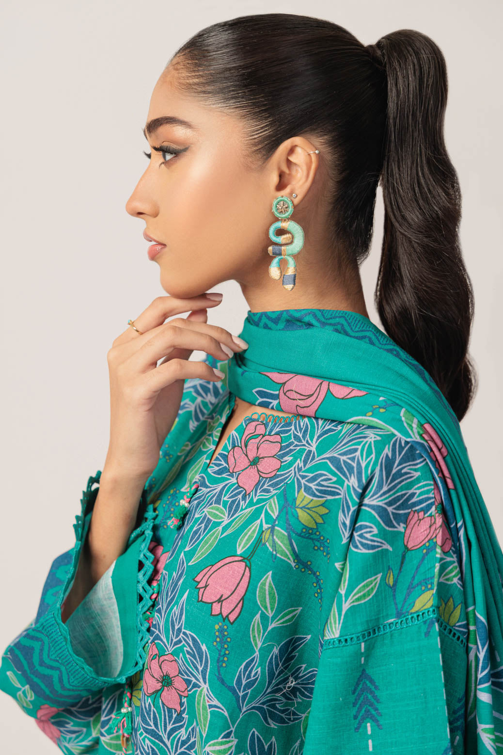 Bonanza Satrangi | Green Khaddar 3 Piece (WS1243P09) 14 Green