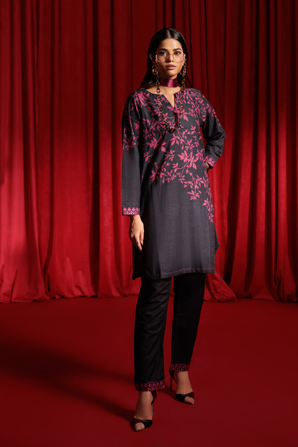 Bonanza Satrangi | Black Khaddar 2 Piece (WS2242P02) 8 Black