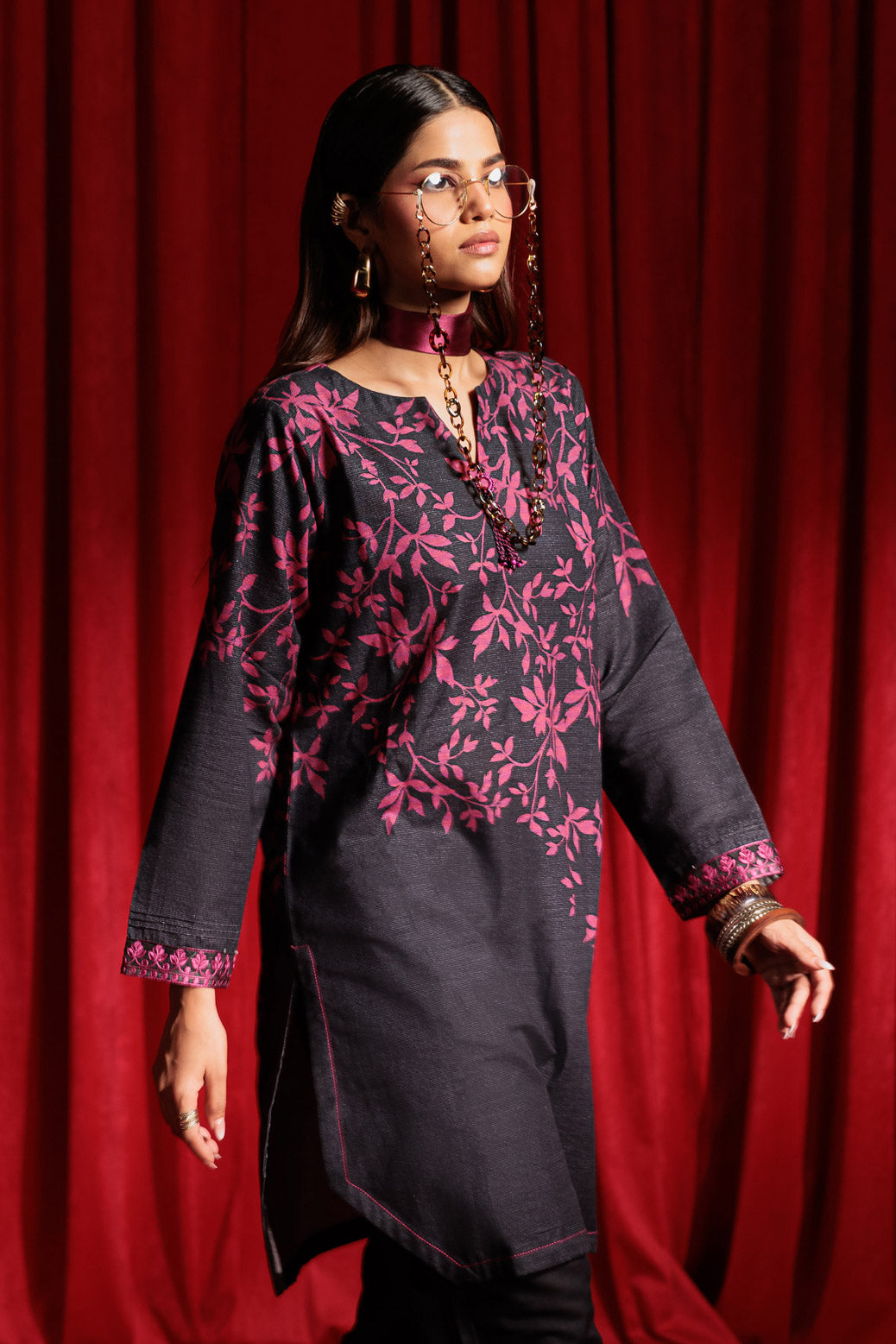 Bonanza Satrangi | Black Khaddar 2 Piece (WS2242P02) 10 Black