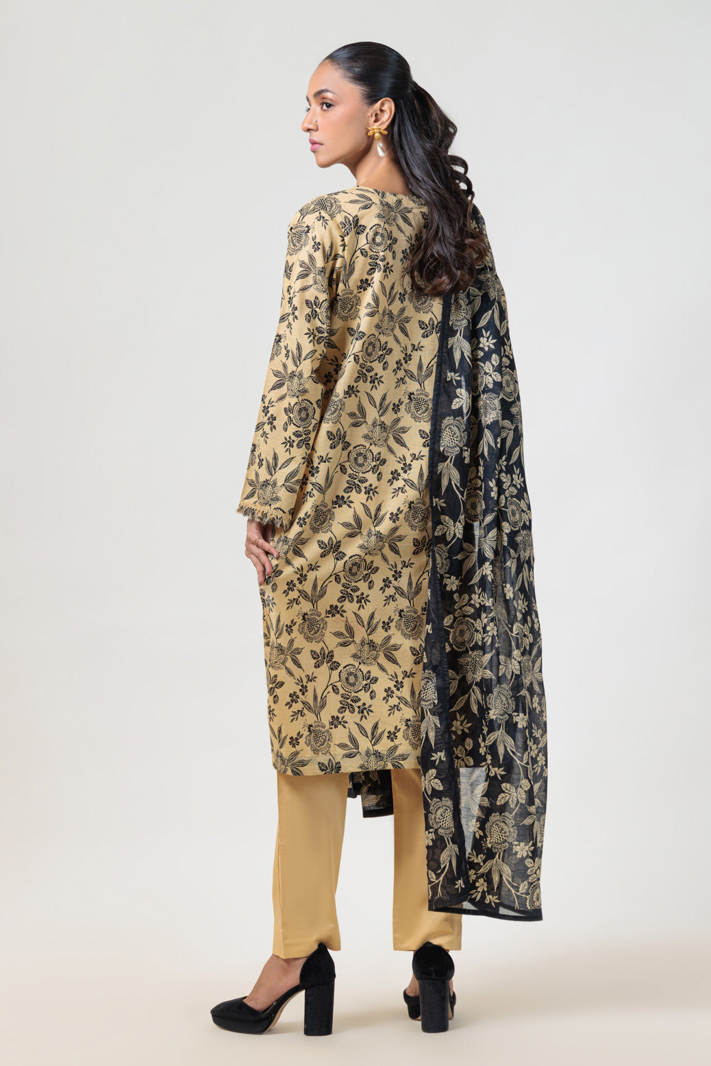 Bonanza Satrangi | Beige Cambric 3 Piece (WS2243P11) 16 Beige