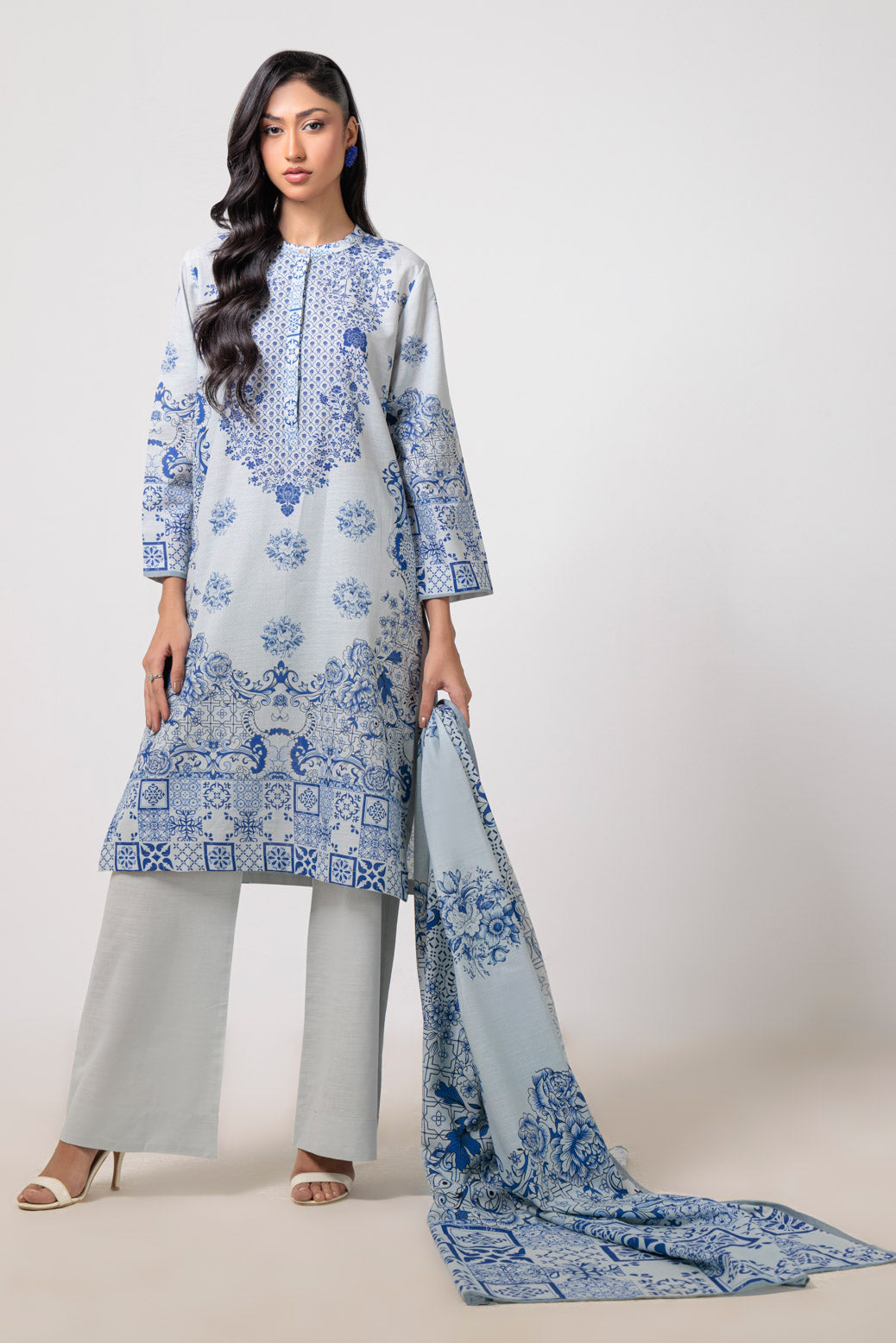 Bonanza Satrangi | White Khaddar 3 Piece (WS2243P45) 8 White
