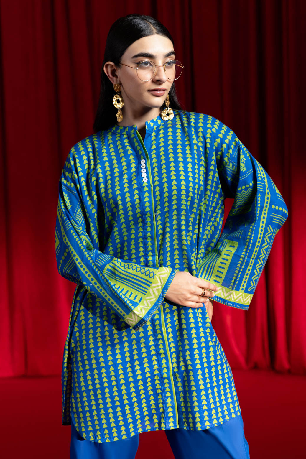 Bonanza Satrangi | Blue Cambric 2 Piece (WS6242P08) 8 Blue