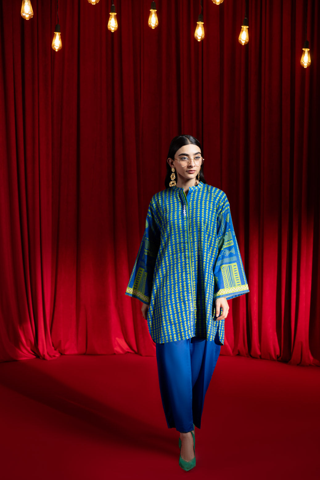 Bonanza Satrangi | Blue Cambric 2 Piece (WS6242P08) 10 Blue