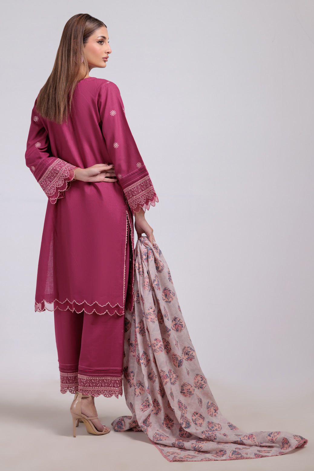 Bonanza Satrangi | Maroon Khaddar 3 Piece (WS6243P20) 16 Maroon