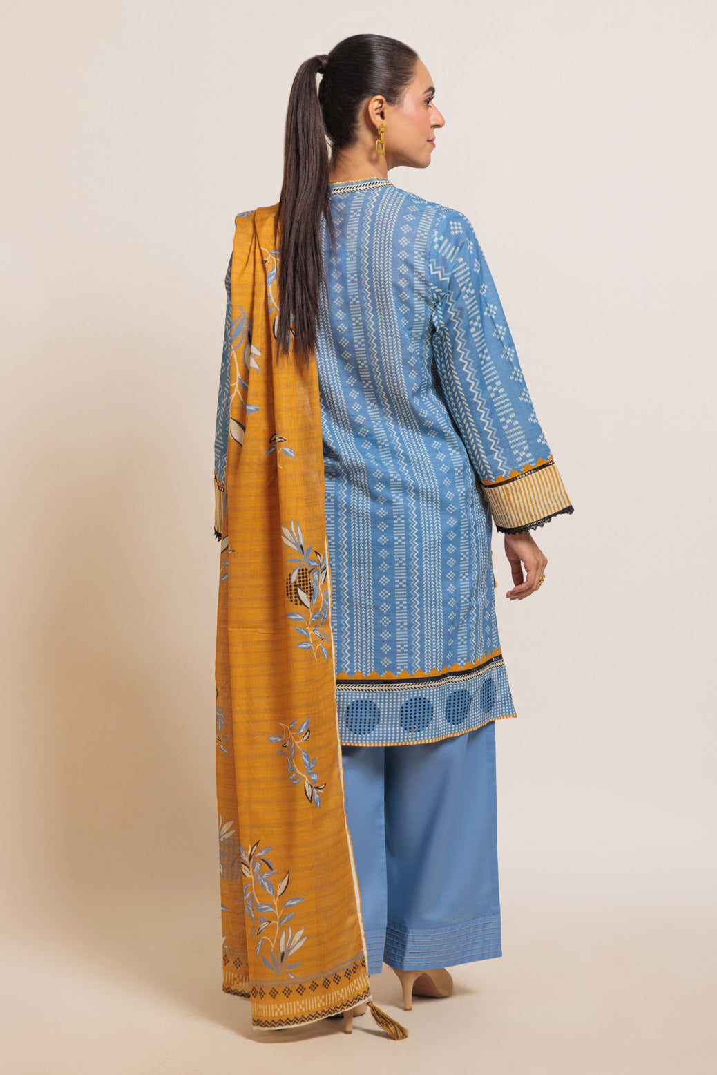Bonanza Satrangi | Blue Cambric 3 Piece (WS6243P28) 16 Blue