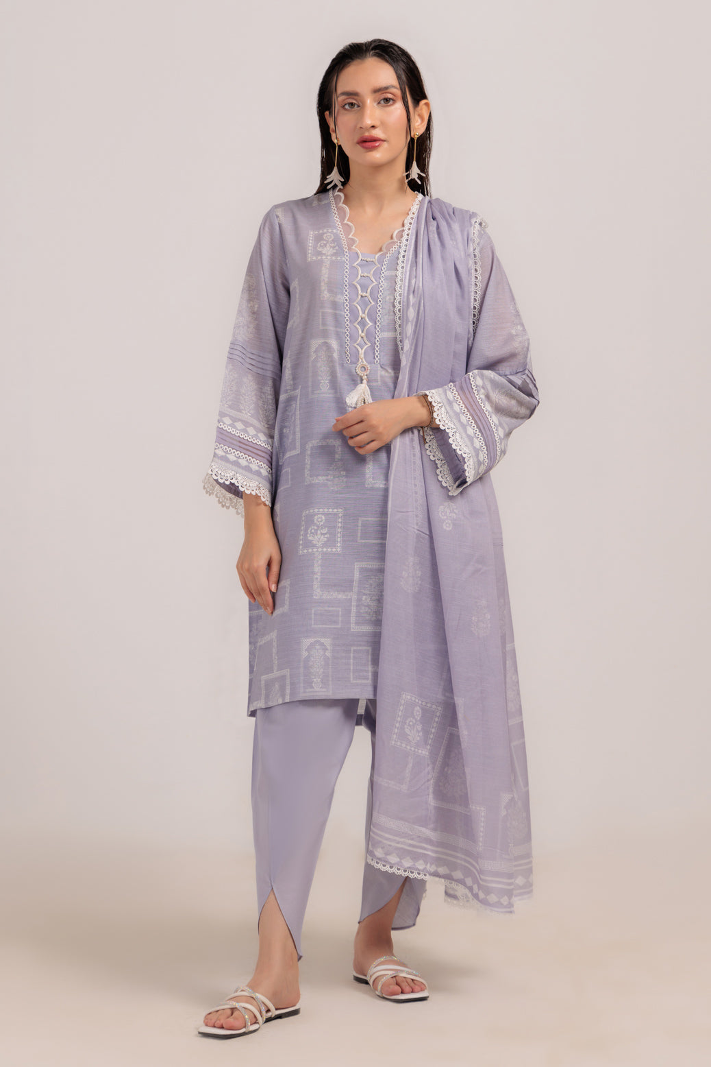 Bonanza Satrangi | Purple Cambric 3 Piece (WS6243P33) 8 Purple
