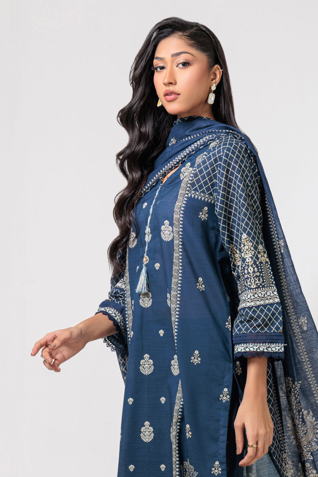 Bonanza Satrangi | Blue Cambric 3 Piece (WS6243P37) 12 Blue