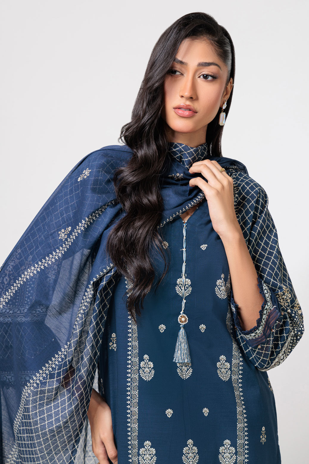 Bonanza Satrangi | Blue Cambric 3 Piece (WS6243P37) 16 Blue