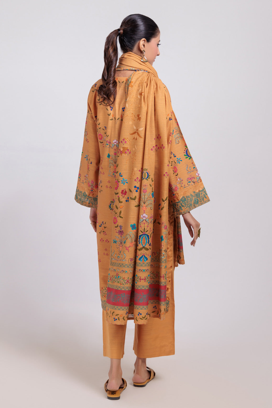Bonanza Satrangi | Mustard Khaddar 3 Piece (WS6243P51) 16 Mustard