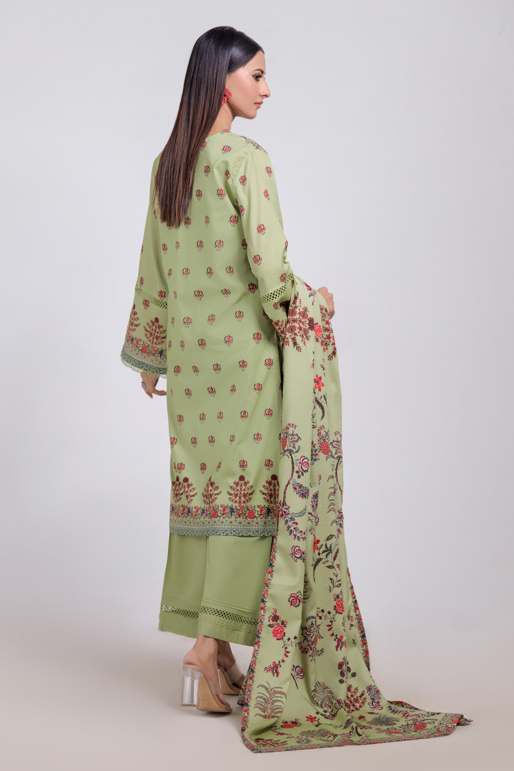 Bonanza Satrangi | Green Viscose 3 Piece (WS6243P63) 16 Green