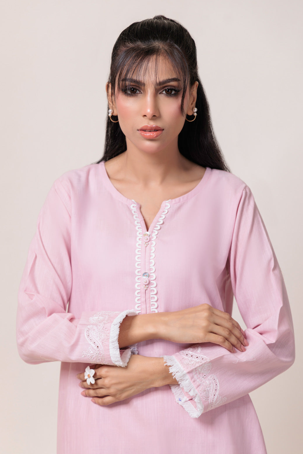 Bonanza Satrangi | Pink Khaddar 2 Piece (WS7242P03) 12 Pink