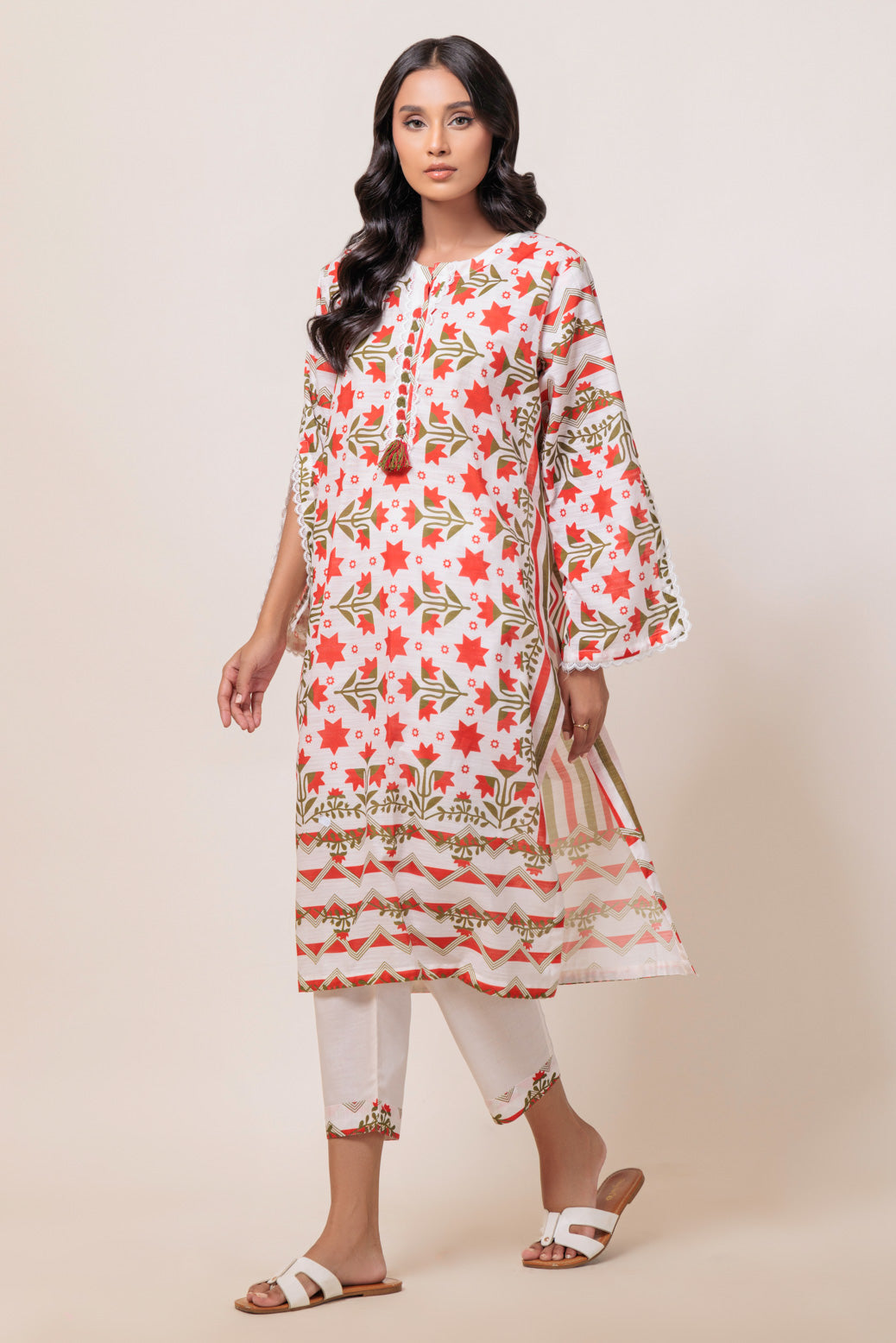 Bonanza Satrangi | O White Cambric 2 Piece (WS7242P11) 10 White