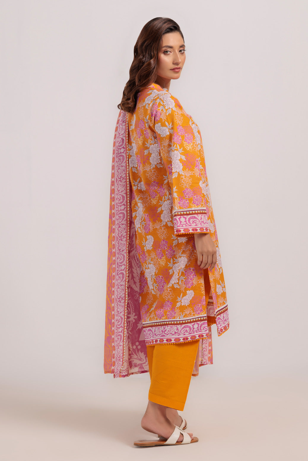 Bonanza Satrangi | Orange Khaddar 3 Piece (WS7243P35) 10 Orange