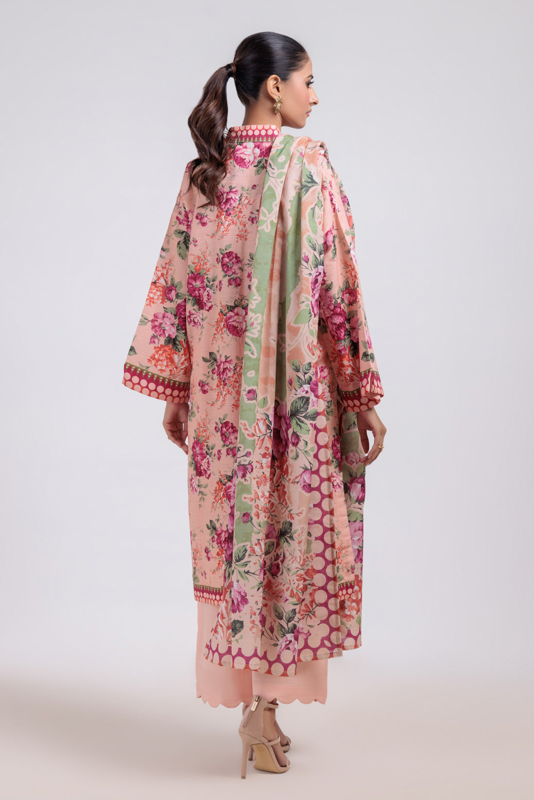 Bonanza Satrangi | Peach Khaddar 3 Piece (WS7243P48) 16 Peach